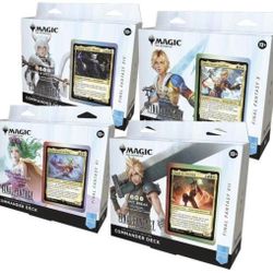 Magic: The Gathering - Final Fantasy Collector’s Edition Commander Deck Bundle - Includes All 4 Surge Foil Decks