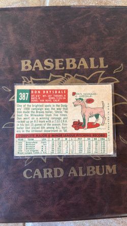Don Drysdale baseball card