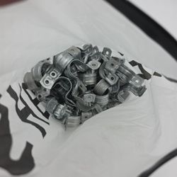 99 Pack 2-Hole 3/4" EMT Conduit Pipe Straps Tubing Clamp Steel Metal U Bracket