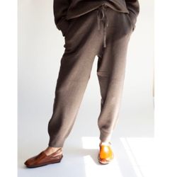 Zara Knit Jogger Pants with Elastic Waistband Sz M