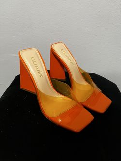Orange Retro Heels