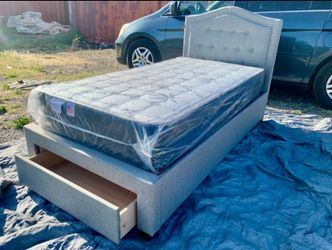 Cama Individual.  Twin Storage New Bed on Sale with Mattress