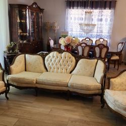 Antique Sofa Set 3 Pc OBO