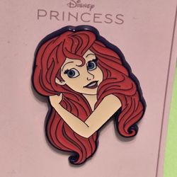 Disney Princess Ariel with Lush Hair Enamel Metal Pin