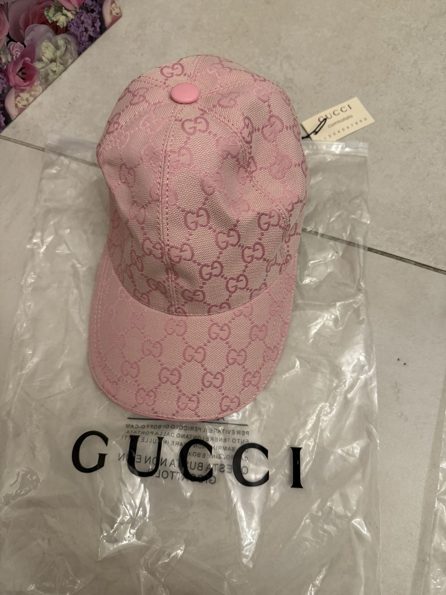 Pink Gucci Hat