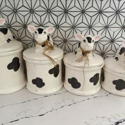 Vintage Cow Jars