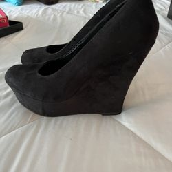 Black Suede Heels
