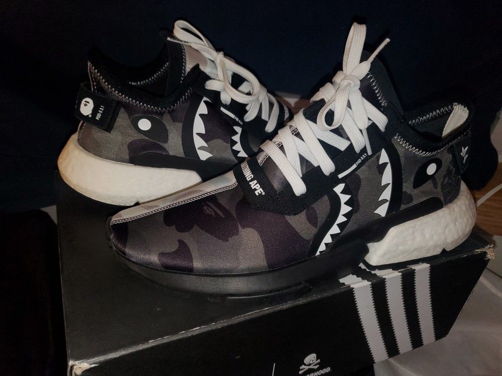 Adidas Bape x Neighborhood P.O.D. 3.1 sz 10.5