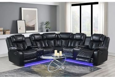 Sectional Reclinable con Luz y Bluetooth hermoso 🥰🔥🥰🔥🥰🔥🥹👩🏼‍🍼🎁🚛📦