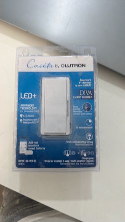 Lutron Caseta Diva Smart Dimmer Switch White