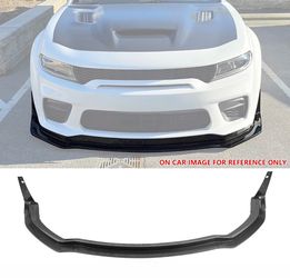 20-23 Dodge Charger Widebody Front Bumper Lip Carbon Fiber Print