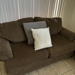 Couch and pillows