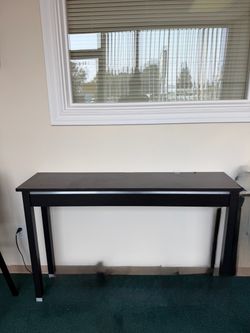 Dark Brown Narrow Console Table