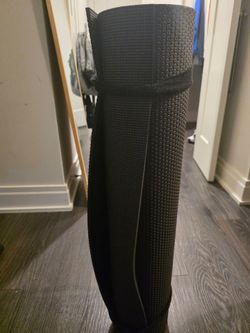 6ft Black Yoga Mat