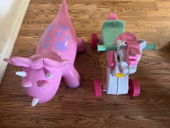 Nella Horse Ride On And bouncy Dino 