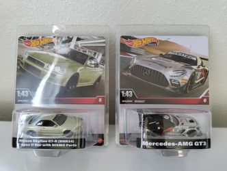 Hot Wheels Premium Mercedes or Nissan Skyline Cars