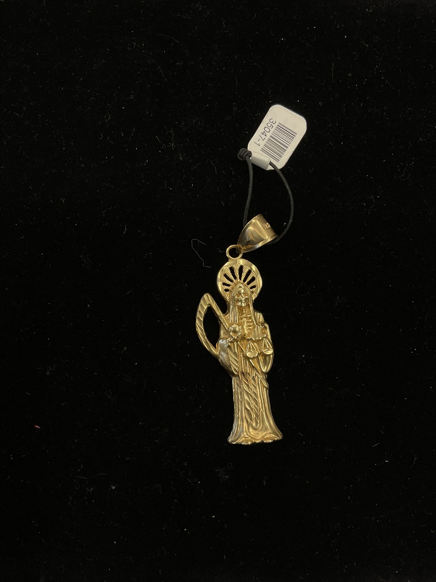 14k Santa Muerte Pendant 35047-1