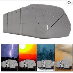 RV Trailer Cover 30’-33' Waterproof Camper Travel Motorhome Truck Car Cover 4-Ply Layer 