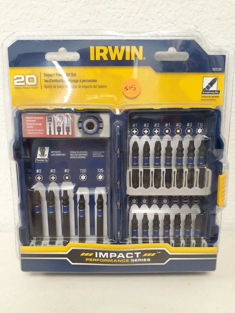 Irwin 20 pieces Impact Power Bit Set