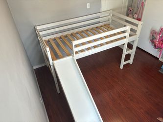 Kids Loft Bed with Slide and Ladder