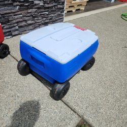 Coleman Red White And Blue Cooler