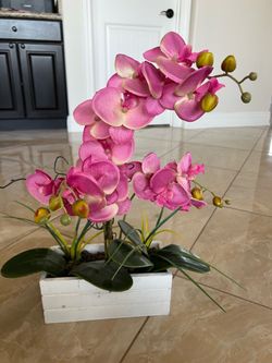 Pink artificial orchid
