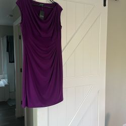 Ralph Lauren Purple Dress Size 16