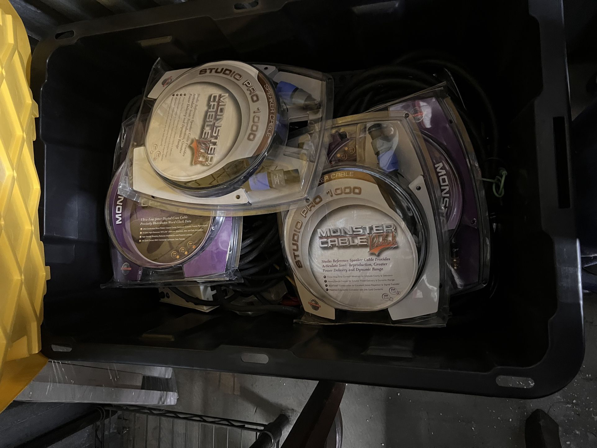 27gal Tote Full of studio Wires