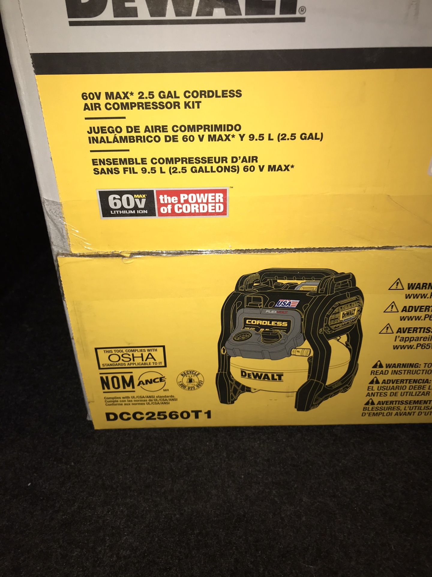 Dewalt 60v compressor