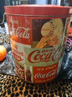 Coca-Cola big tin can