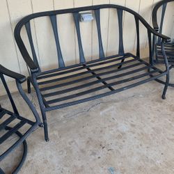 Lay-z-boy Patio Furniture Black ( As Is )set Of 6 