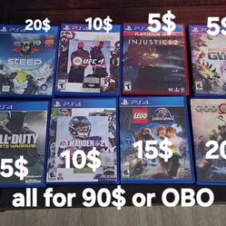 Ps4 Games Variety 