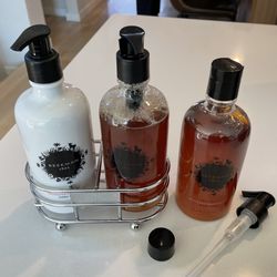 Beekman 1802 Goat Milk Hand Wash & Lotion Caddy Set-Honeyed Grapefruit