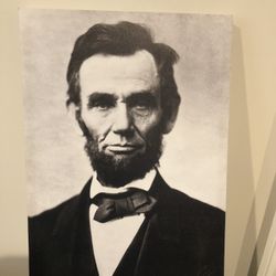 Canvas Abraham Lincoln  $75.00