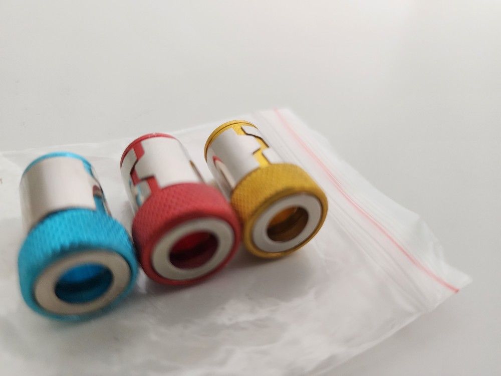 3pcs Drill Head Screwdriver Bits Magnetic Bit Holder Alloy Electric Magnetic Rings, 3 Colors

