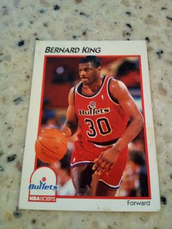 Vintage 1991 nba hoops basketball/ Bernard king/ bullets/ card # 46