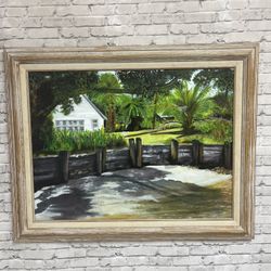 Original Cottage Oil Painting by H.P. Mistretta