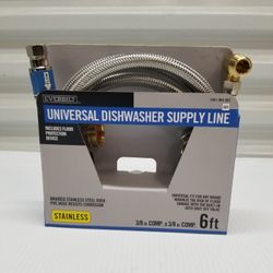 Dishwasher Supply Line Manguera Para Lavadora De Platos 6ft  EACH/CADA UNA 