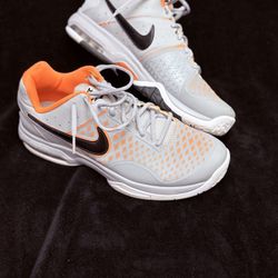 Nike Air Max Tennis Shoes-Gray &Orange Men’s Size 9.5 