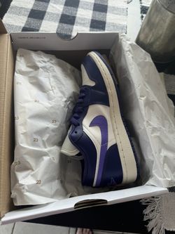 Women Jordan 1 Low Purple/grape Size 6