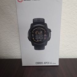 Coros apex 4 42mm black watch