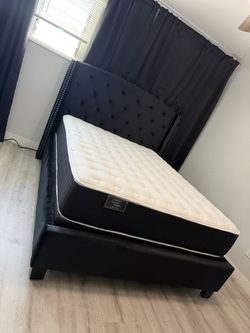 New In Box King Bed Frame With Mattress (Read Description Below)