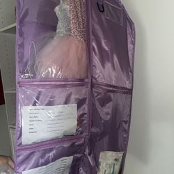 Purple NEW unused dress/wardrobe bag.