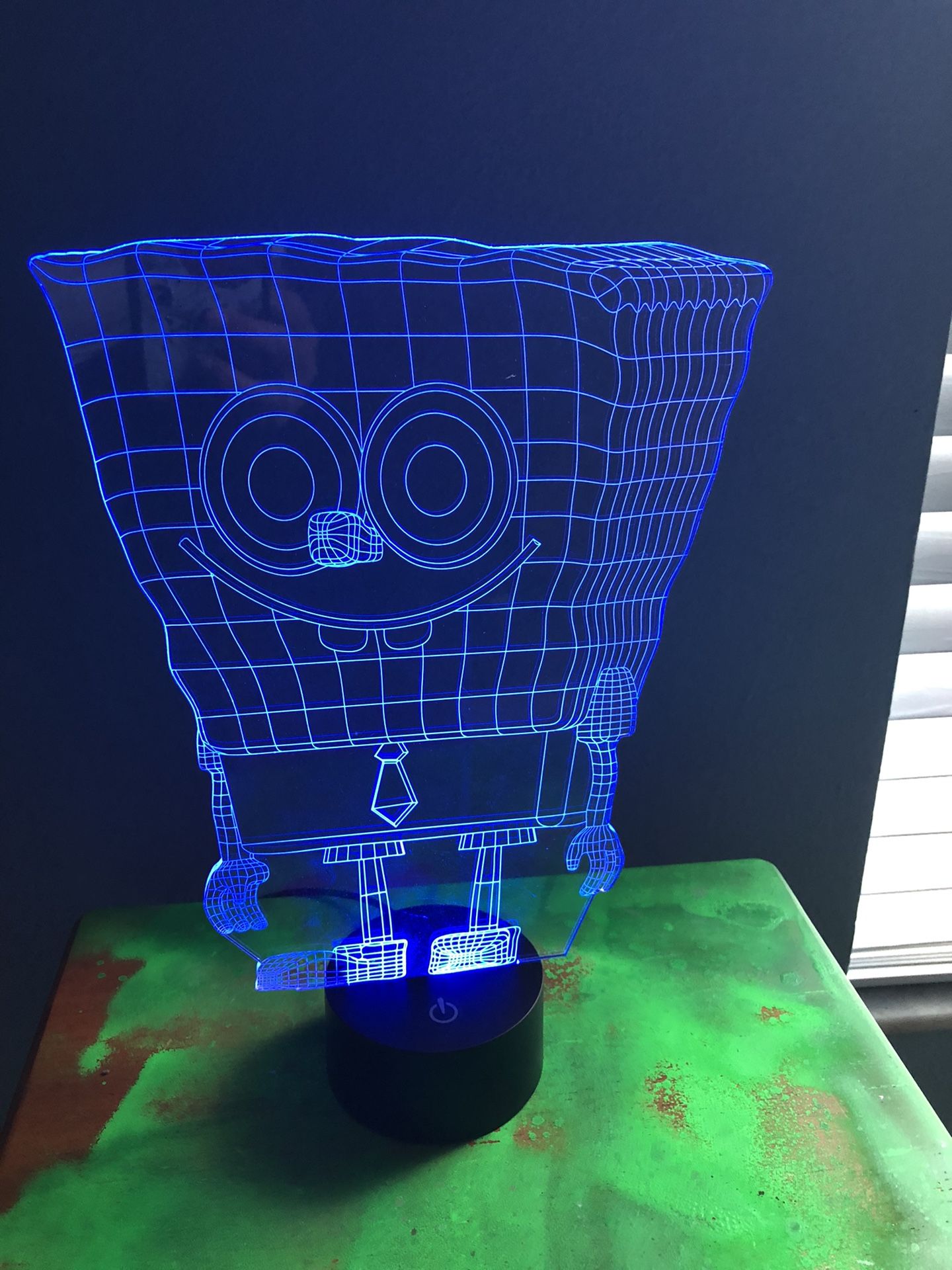 Kids Room Decoration Soccer Or Sponge Bob 3D Lamp