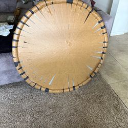 Glass coffee table