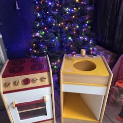 play stove and sink