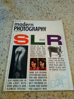 Vintage modern photography April 1963/slr issue/picture taking ideas/technical articles/movies,etc..
