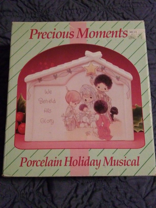 Precious Moments Porcelain Holiday Musical