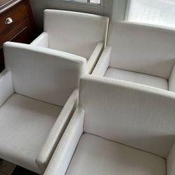 Set of 4 Restoration Hardware Armchairs