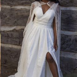 Sparkle A-line Wedding Gown
